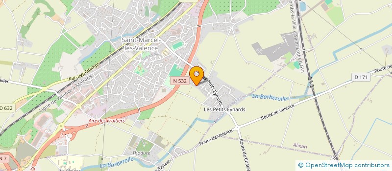 localisation de l'entreprise LES GENS 2  SAINT-MARCEL-LES-VALENCE