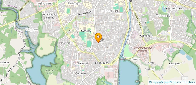 localisation de l'entreprise LES GENS D'ARMERIE à VANNES