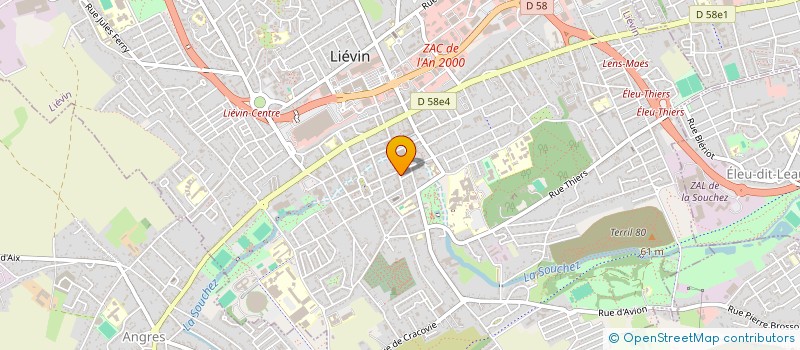 localisation de l'entreprise LES GENS DE LA LUNE à LIEVIN