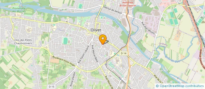 localisation de l'entreprise LES GENS DE LA LUNE à OLIVET