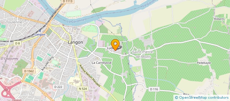 localisation de l'entreprise LES GENS DU JARDIN  LANGON