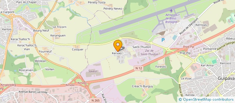 localisation de l'entreprise LES GENS DU JARDIN  GUIPAVAS