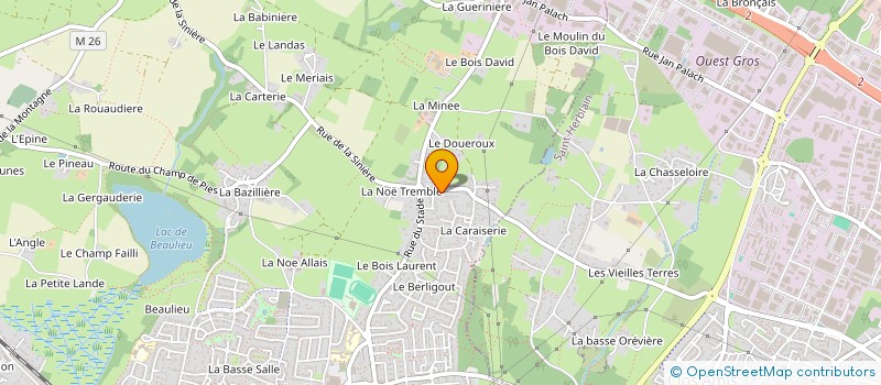 localisation de l'entreprise LES GENS DU MILIEU à COUERON