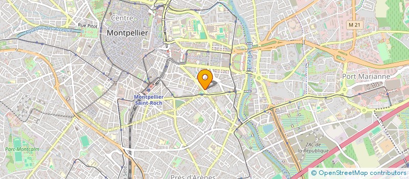 localisation de l'entreprise LES GENS DU QUAI à MONTPELLIER