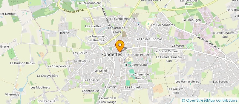 localisation de l'entreprise LES GENS DU TRIPLEX  FONDETTES