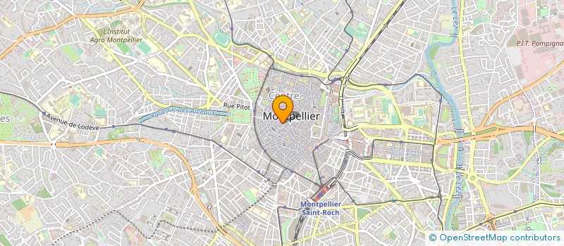 localisation de l'entreprise LES GENS DU VIN à MONTPELLIER
