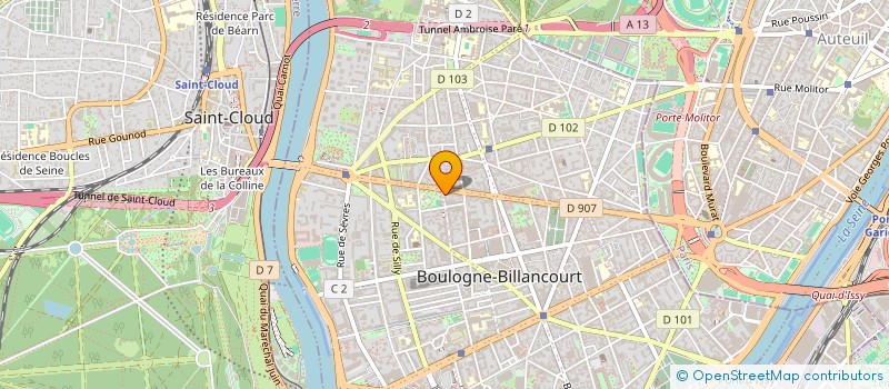 localisation de l'entreprise LES GENS QUI JOUENT à BOULOGNE-BILLANCOURT