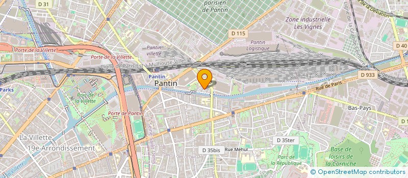 localisation de l'entreprise LES GENS UTILES  PANTIN
