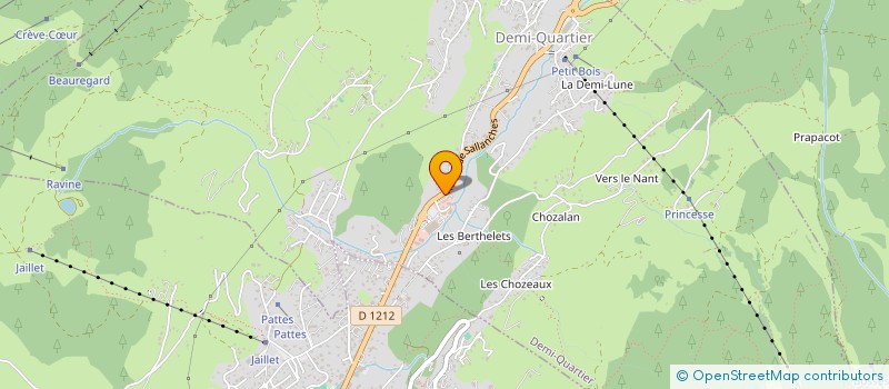 localisation de l'entreprise LES GENTIANES 2  DEMI-QUARTIER