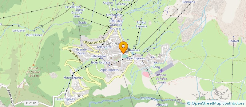 localisation de l'entreprise LES GENTIANES à HUEZ
