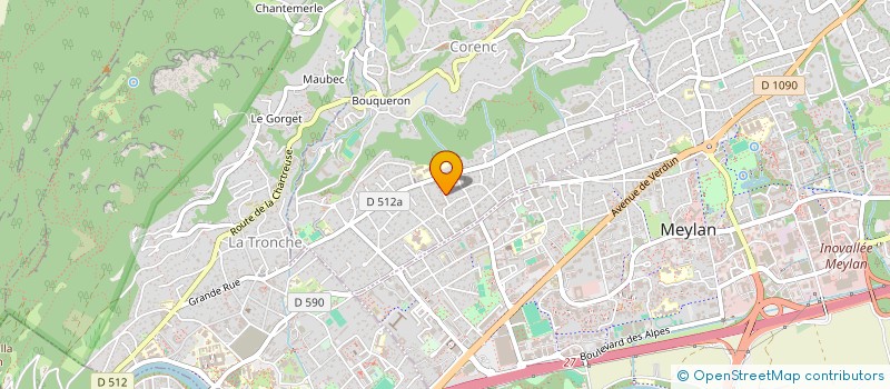 localisation de l'entreprise LES GENTIANES  CORENC