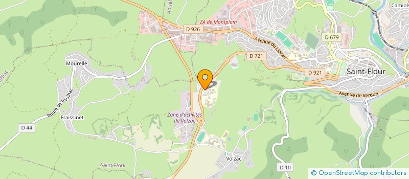 localisation de l'entreprise LES GENTIANES à SAINT FLOUR