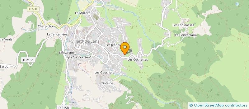 localisation de l'entreprise LES GENTIANES MAISON D'ENFANTS à VILLARD-DE-LANS