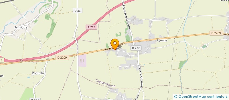 localisation de l'entreprise LES GENTILS COQUELICOTS  COGNAT-LYONNE