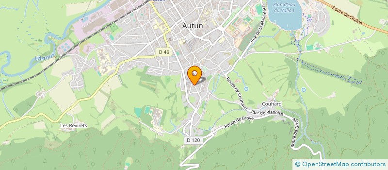 localisation de l'entreprise LES GENTILSHOMMES CHASSEURS EN MORVAN (GHCM)  AUTUN