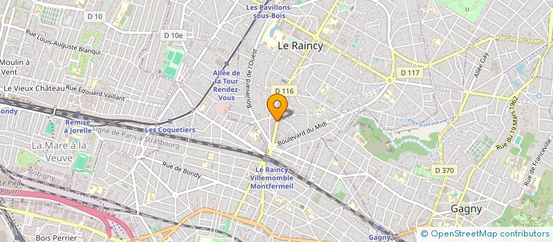 localisation de l'entreprise LES GENTLEMANS à LE RAINCY