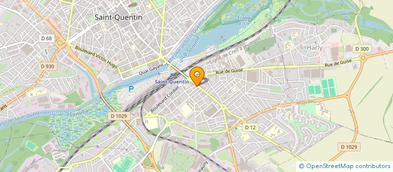 localisation de l'entreprise LES GENTLEMEN à SAINT-QUENTIN