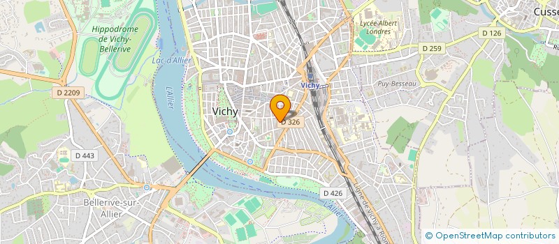 localisation de l'entreprise LES GENTLEMEN DE L'ALCOOLISME à VICHY