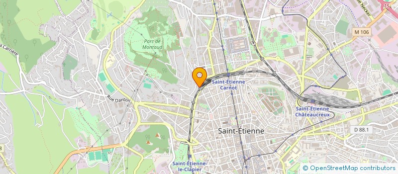 localisation de l'entreprise LES GENTLEMEN VERTS  SAINT-ETIENNE