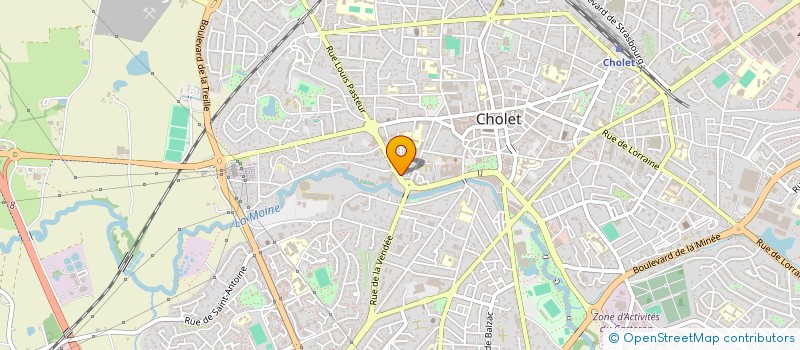 localisation de l'entreprise LES GEOMETRES EXPRESS à CHOLET