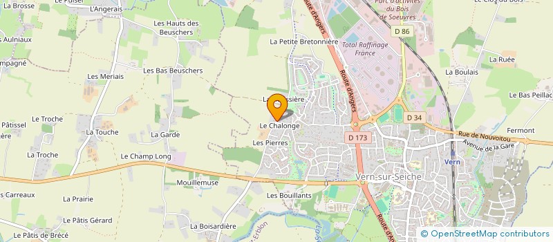 localisation de l'entreprise LES GEORGETTES  VERN-SUR-SEICHE