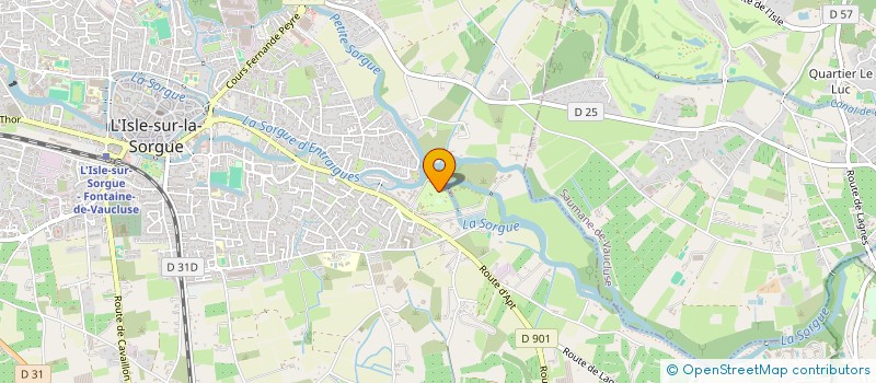 localisation de l'entreprise LES GEORGETTES  L'ISLE-SUR-LA-SORGUE