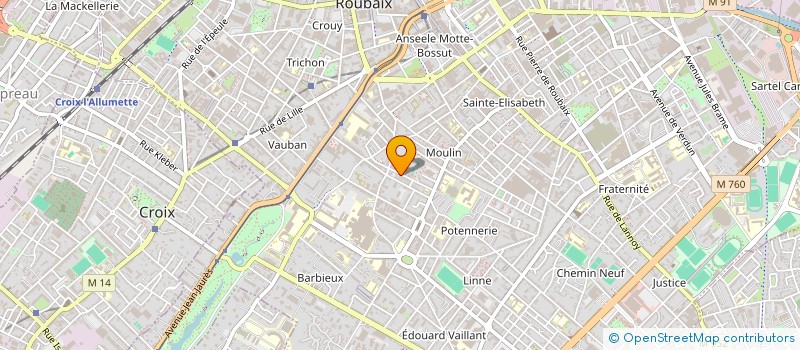 localisation de l'entreprise LES GEORGETTES  ROUBAIX