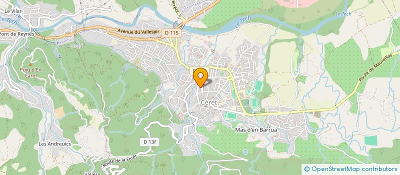 localisation de l'entreprise LES GEORGIQUES à CERET