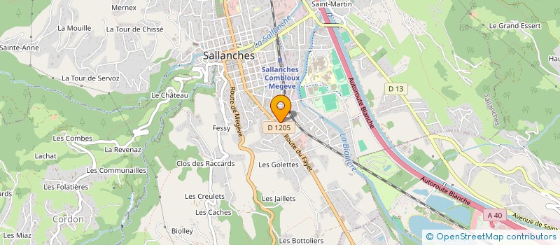 localisation de l'entreprise LES GERATS ARACHES à SALLANCHES