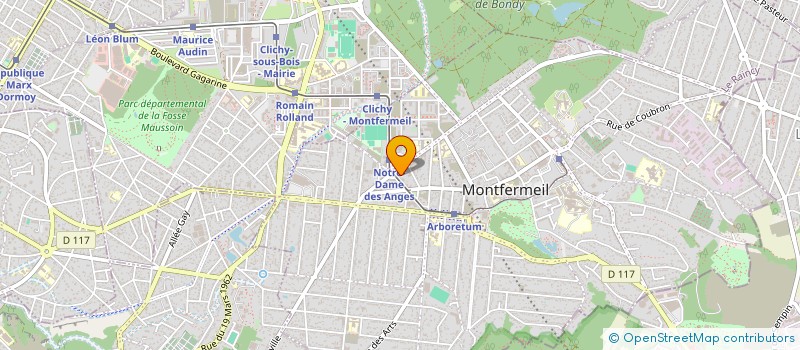 localisation de l'entreprise LES GERBES D OR à MONTFERMEIL