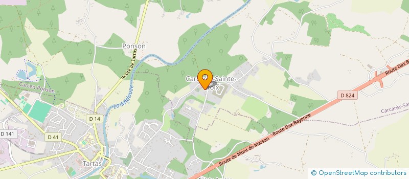 localisation de l'entreprise LES GESIERS EN SALADE  CARCARES-SAINTE-CROIX