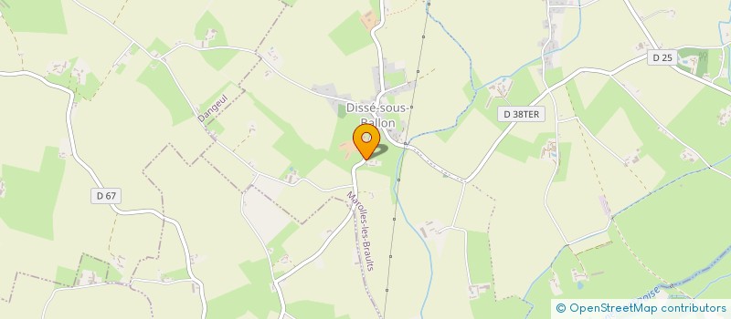 localisation de l'entreprise LES GESLAND FIVE  COURGAINS