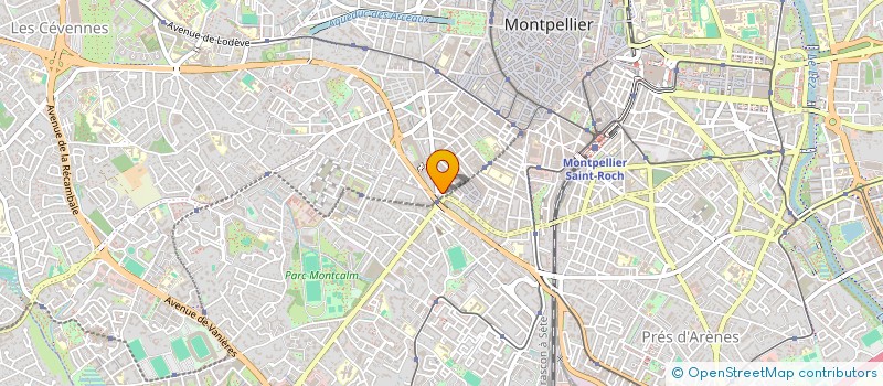 localisation de l'entreprise LES GETS 34 à MONTPELLIER