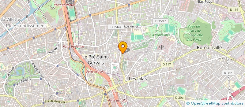 localisation de l'entreprise LES GETS BACKERS  PANTIN