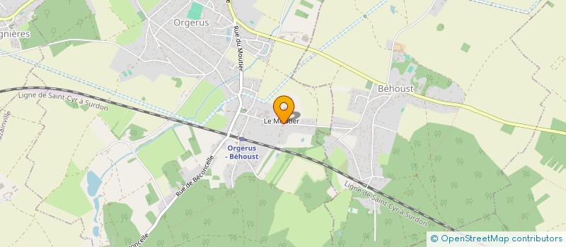 localisation de l'entreprise LES GGG  ORGERUS