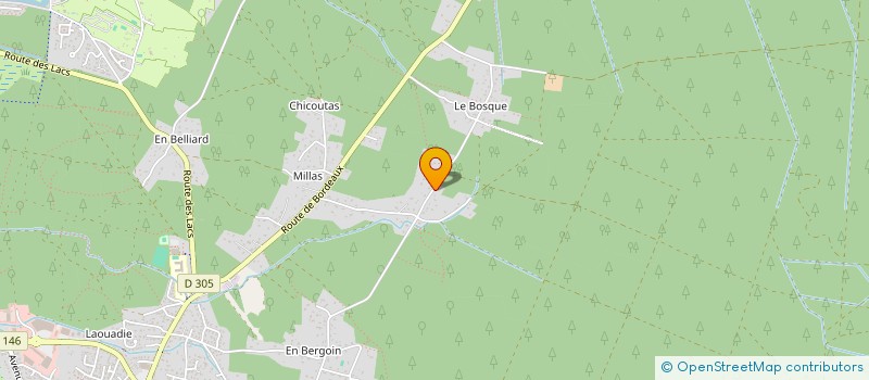 localisation de l'entreprise LES GIBAS  BISCARROSSE