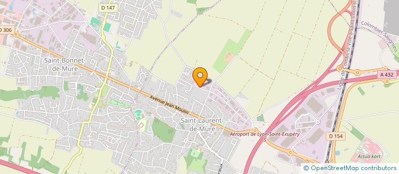 localisation de l'entreprise LES GIBOULEES  SAINT-LAURENT-DE-MURE