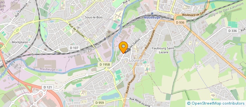 localisation de l'entreprise LES GILLES DE MAUBEUGE  LOUVROIL