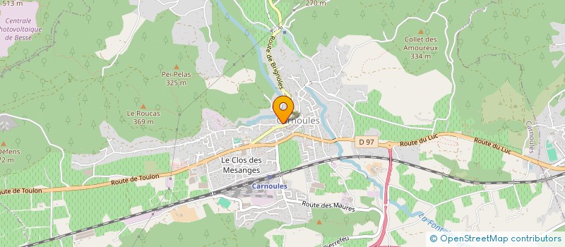 localisation de l'entreprise LES GINESTELS  CARNOULES