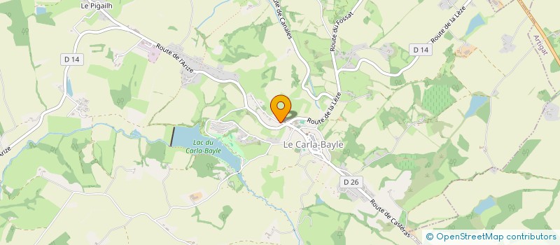 localisation de l'entreprise LES GINETTES & LEUR EPICERIE GENERALE à CARLA-BAYLE
