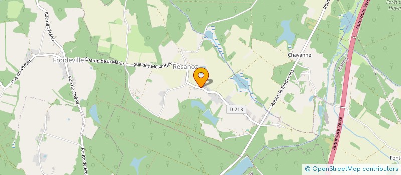 localisation de l'entreprise LES GIRELLES  RECANOZ