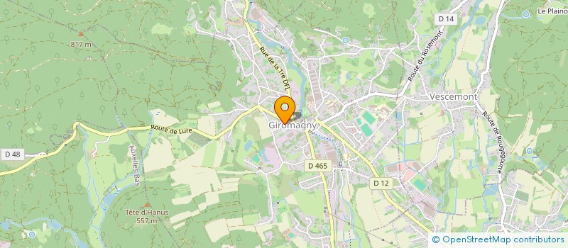 localisation de l'entreprise LES GIRO MALINS à GIROMAGNY