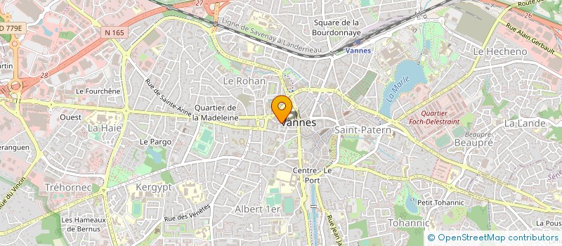localisation de l'entreprise LES GIRONDINS à VANNES
