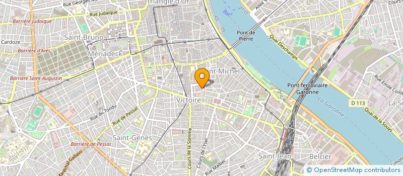 localisation de l'entreprise LES GIRONDINS DE BORDEAUX à BORDEAUX