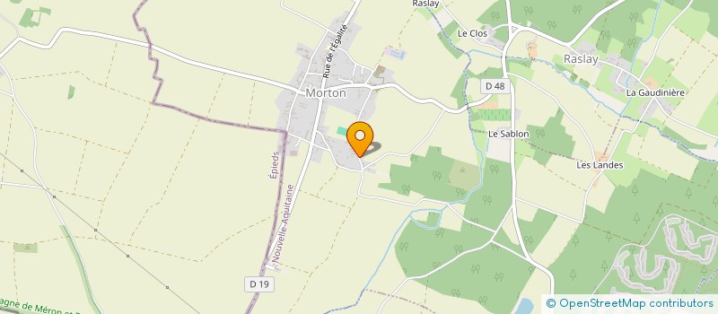 localisation de l'entreprise LES GITES D'AMELIE  MORTON
