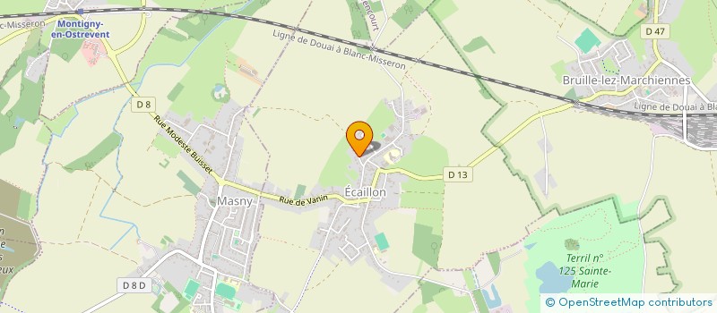 localisation de l'entreprise LES GITES D'ECAILLON  ECAILLON