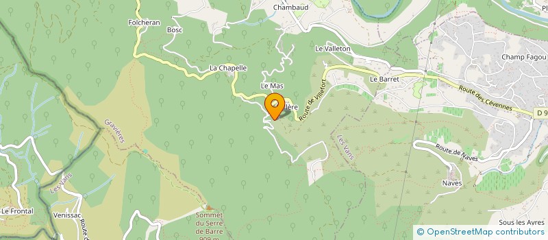 localisation de l'entreprise LES GITES DE FABREGE  GRAVIERES