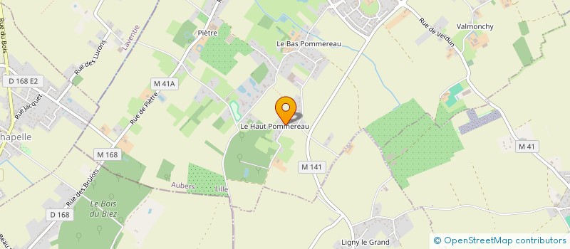 localisation de l'entreprise LES GITES DE JUSTINE à AUBERS
