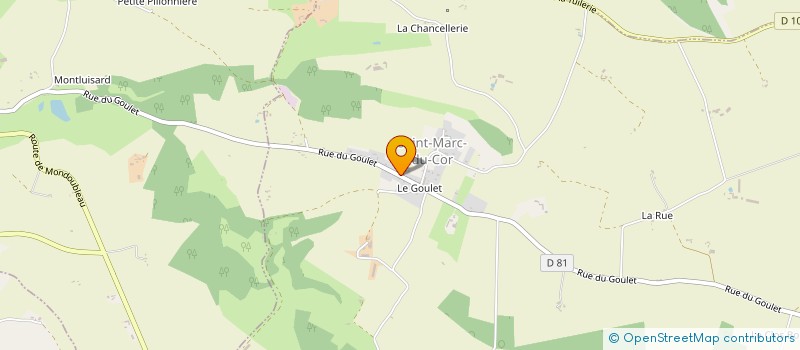 localisation de l'entreprise LES GITES DE L'OREE PERCHOISE  SAINT-MARC-DU-COR