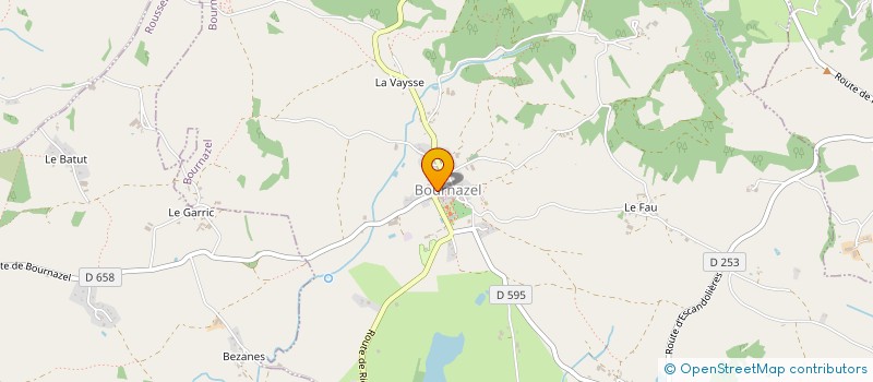 localisation de l'entreprise LES GITES DE LA BOULDOIRE  RIGNAC